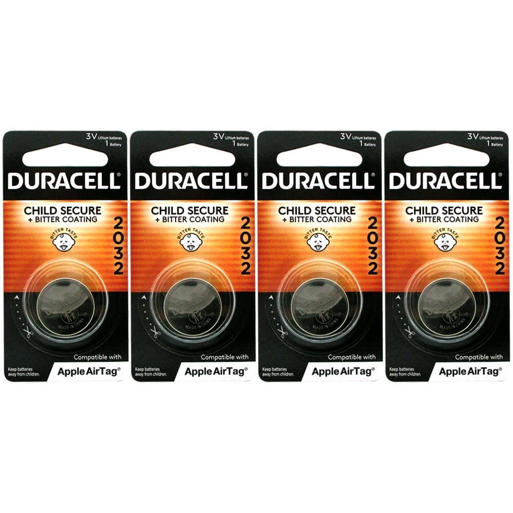 Duracell CR 2032 ECR2032 CR2032 DL 2032 3V Lithium Battery x 4