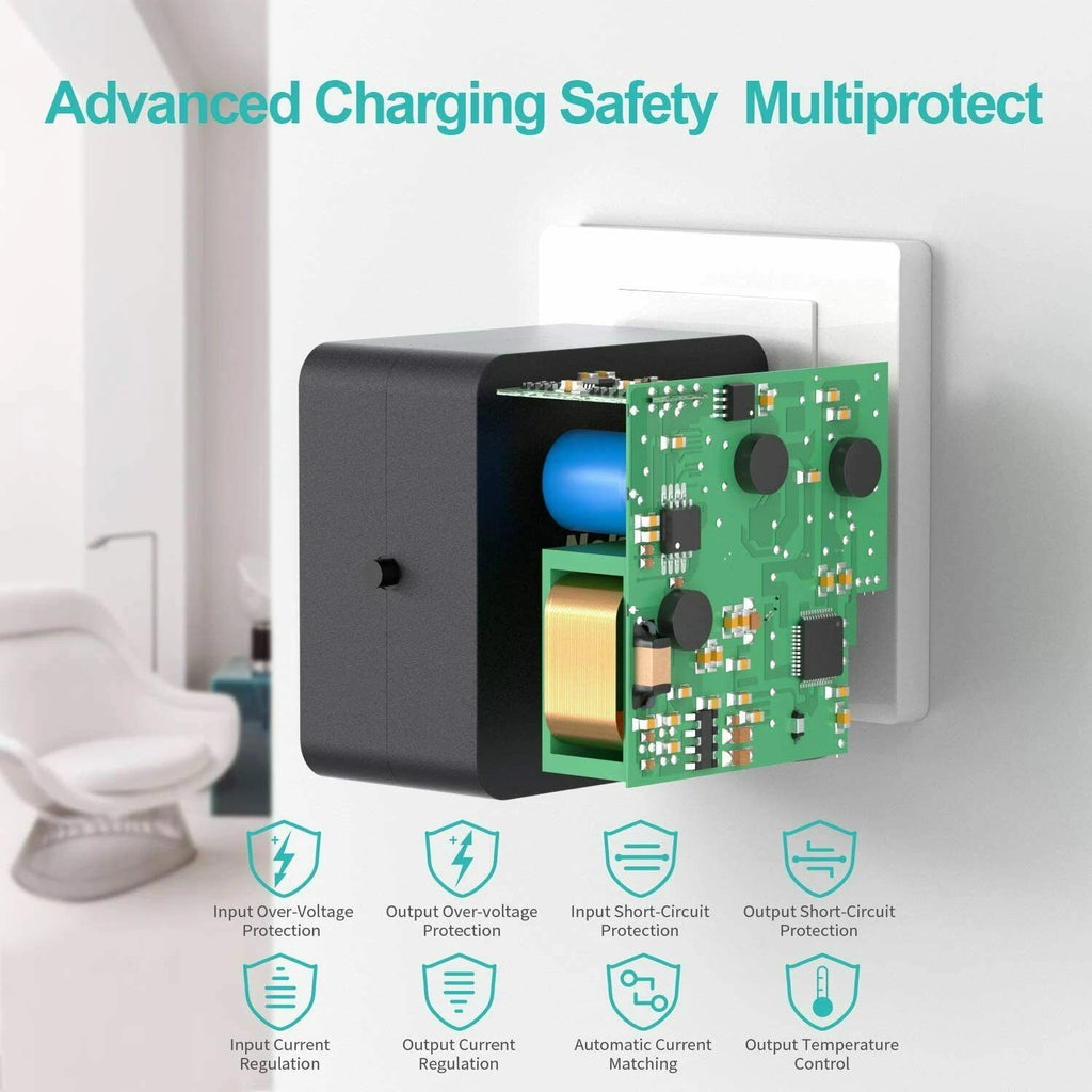 45W USB-C Safe Fast Wall Charger+6ft Cable For Samsung Galaxy Note 10+5G+Lite