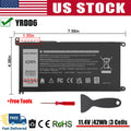 ?42WH YRDD6 Laptop Battery For Dell Inspiron 3493 3582 3583 3593 3793 5480 VM732