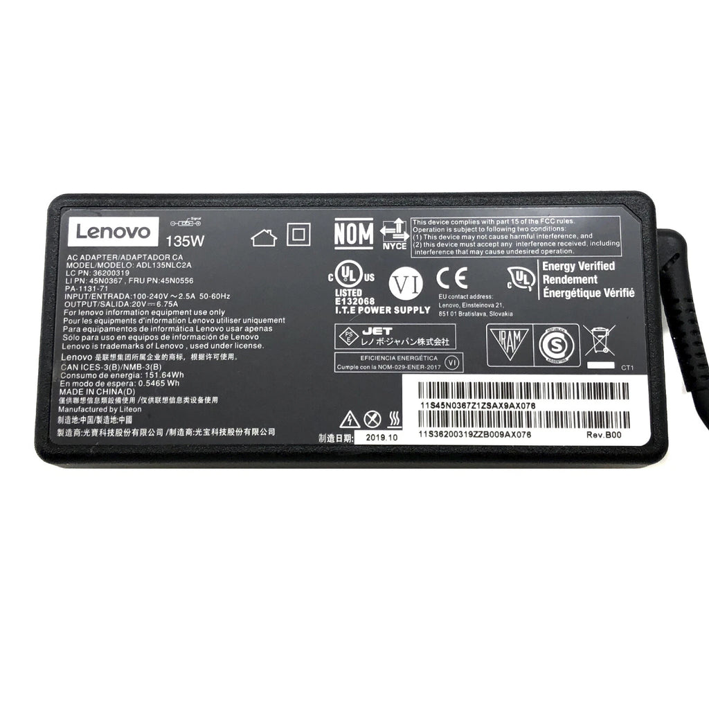 Open Box GENUINE Lenovo 135W Adapter for ThinkPad T440p T530 T540p W540 Charger