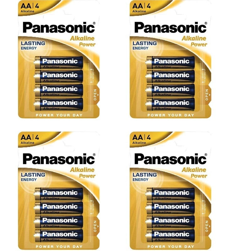 16 Count Panasonic AA Alkaline Power Plus Batteries (4 x 4 PK)