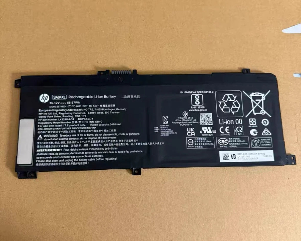 Genuine OEM SA04XL Battery for HP X360 15-DR 15-DR0010TX L43267-005 L43248-AC1