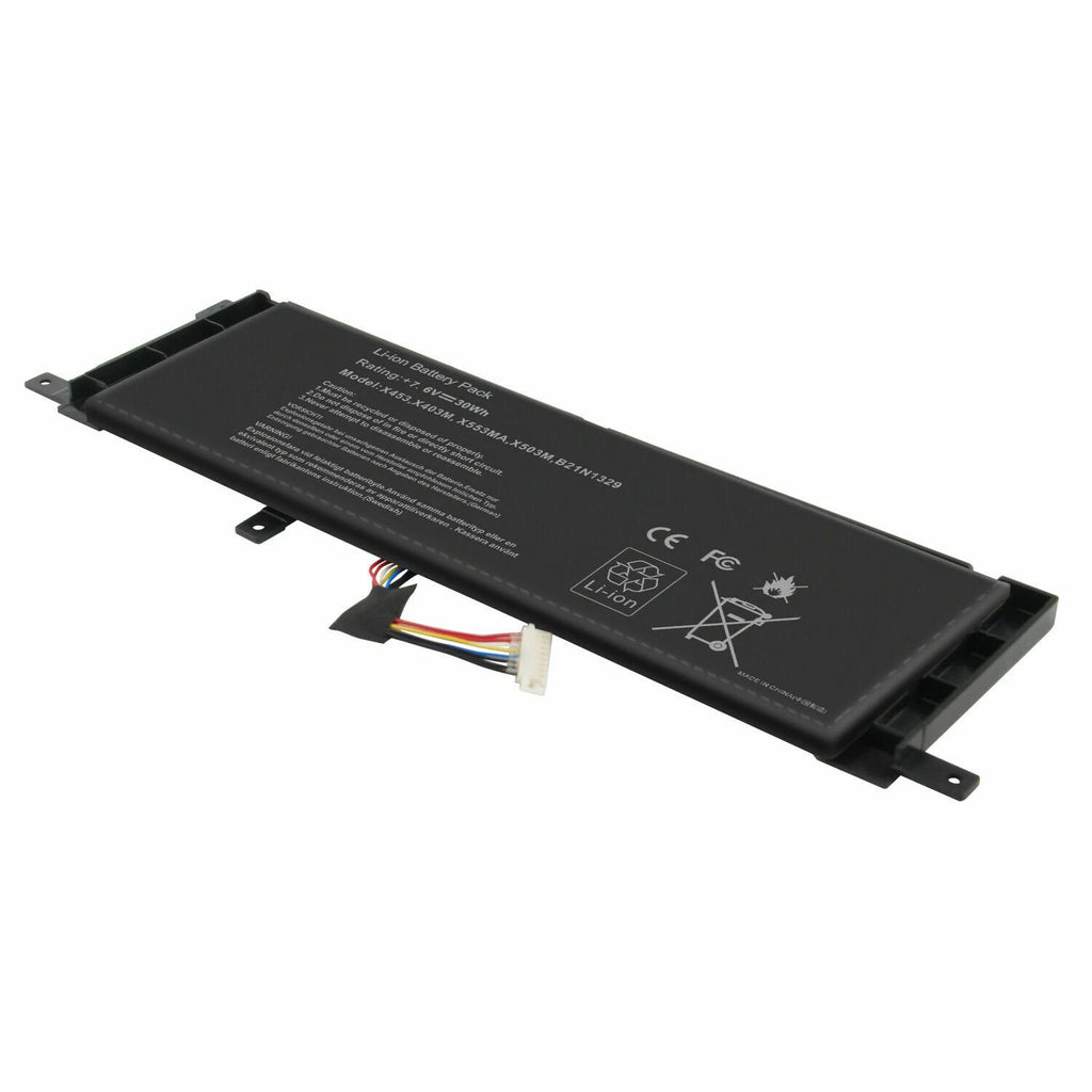 Battery For Asus B21N1329 BAT-ASX453 7.6V 30Wh Laptop X553M X553MA X453 X453MA