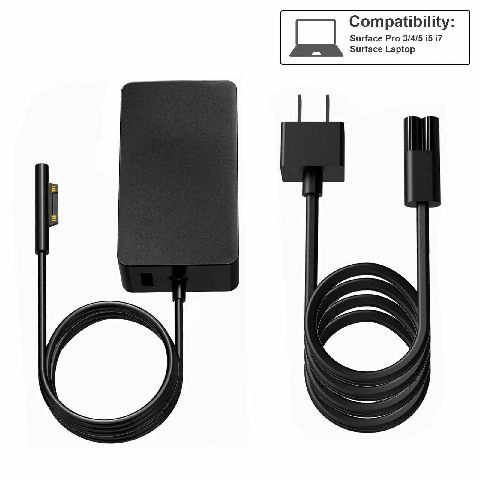 For Microsoft Surface 2 3 RT, Pro 1 2 3 4 5 6 7 Windows 8 10.6 Tablet Charger