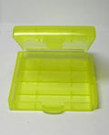 1 Yellow Plastic Battery Case Holder for 4 x 14500 Batteries
