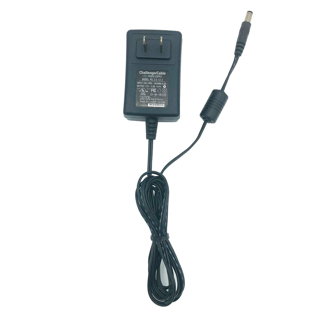 ChallengerCable AC DC Adapter Charger 12V 2.0A 24W PS-2.5-12-2 PS-2.5-12-2WTM