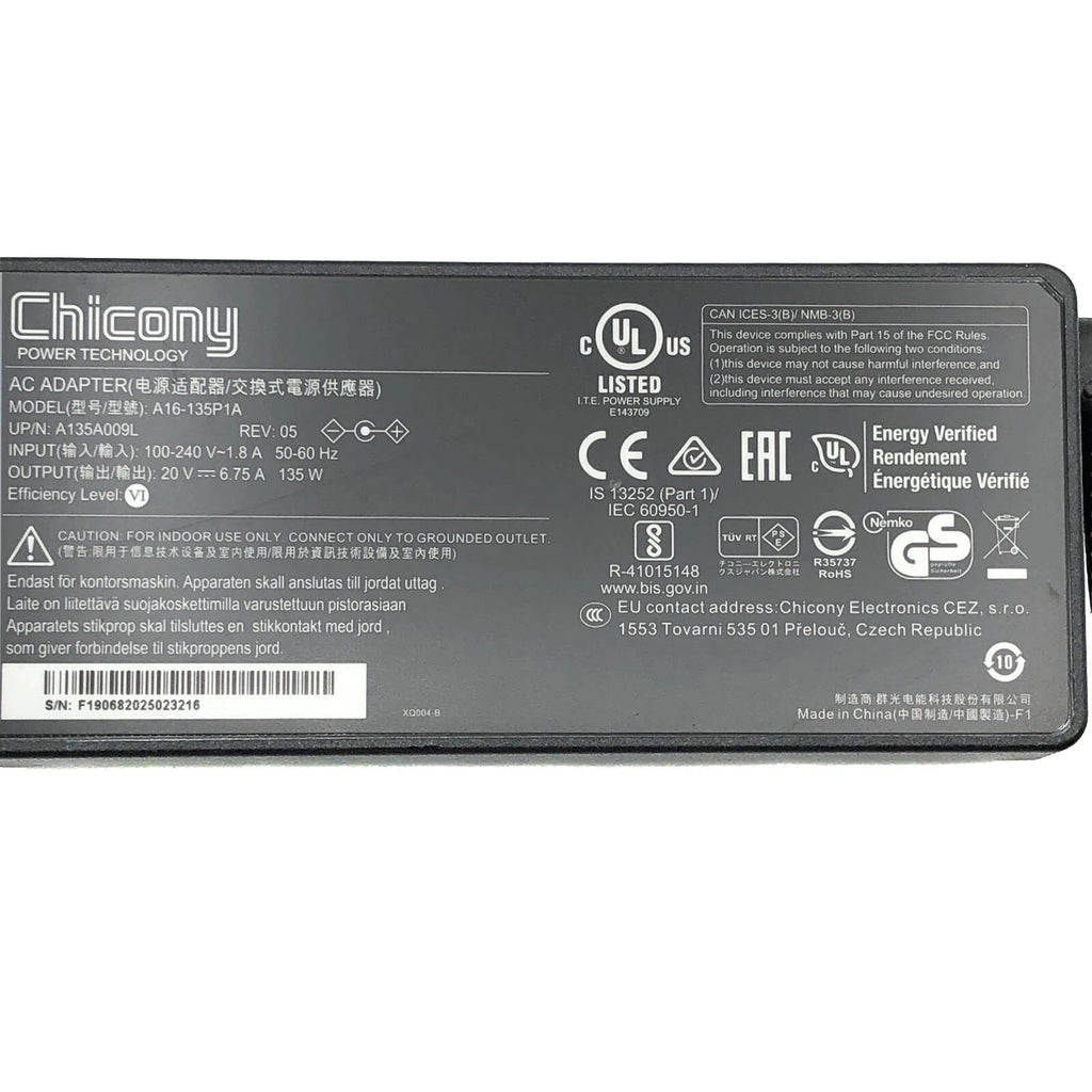 NEW Original Chicony AC Adapter for Kensington SD4900P Triple 4k Display Docking