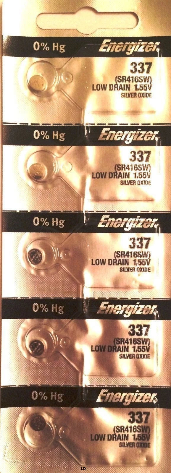 ENERGIZER 337 SR416SW (10 piece) WATCH BATTERIES SR416 Sealed Authorized Seller