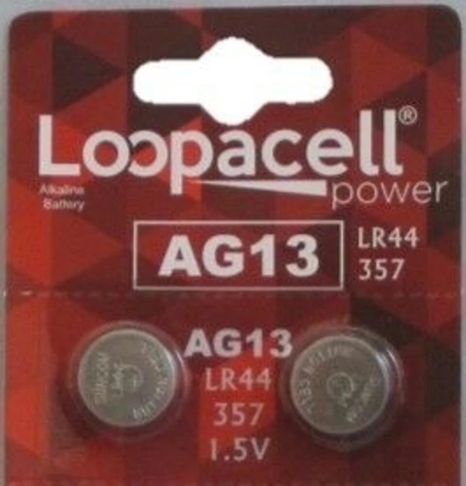 LR44 BATTERY (6 piece) LR44 357 A76 L1154 AG13 357 Alkaline Loopacell Battery