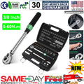 ?3/8'' Drive 5-60N.m Torque Wrench Adjustable Spanner w/Extension Rod 2026 NEW