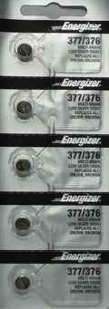 5 x FRESH Energizer 377 376 WATCH BATTERY SR626SW SR626W Silver Oxide Battery