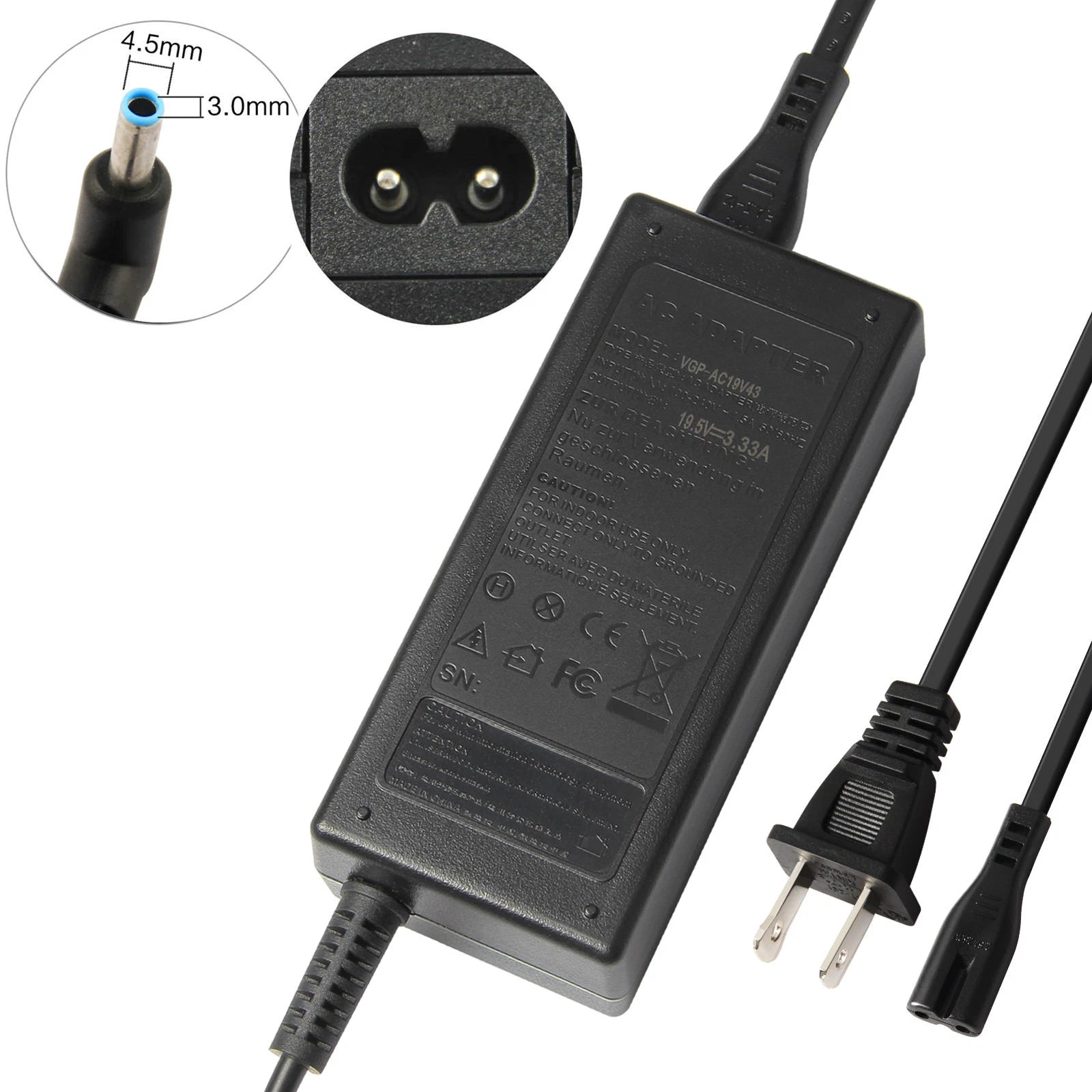 AC Adapter Battery Charger For HP 15-f271wm 15-f272wm 15-f337nr Laptop