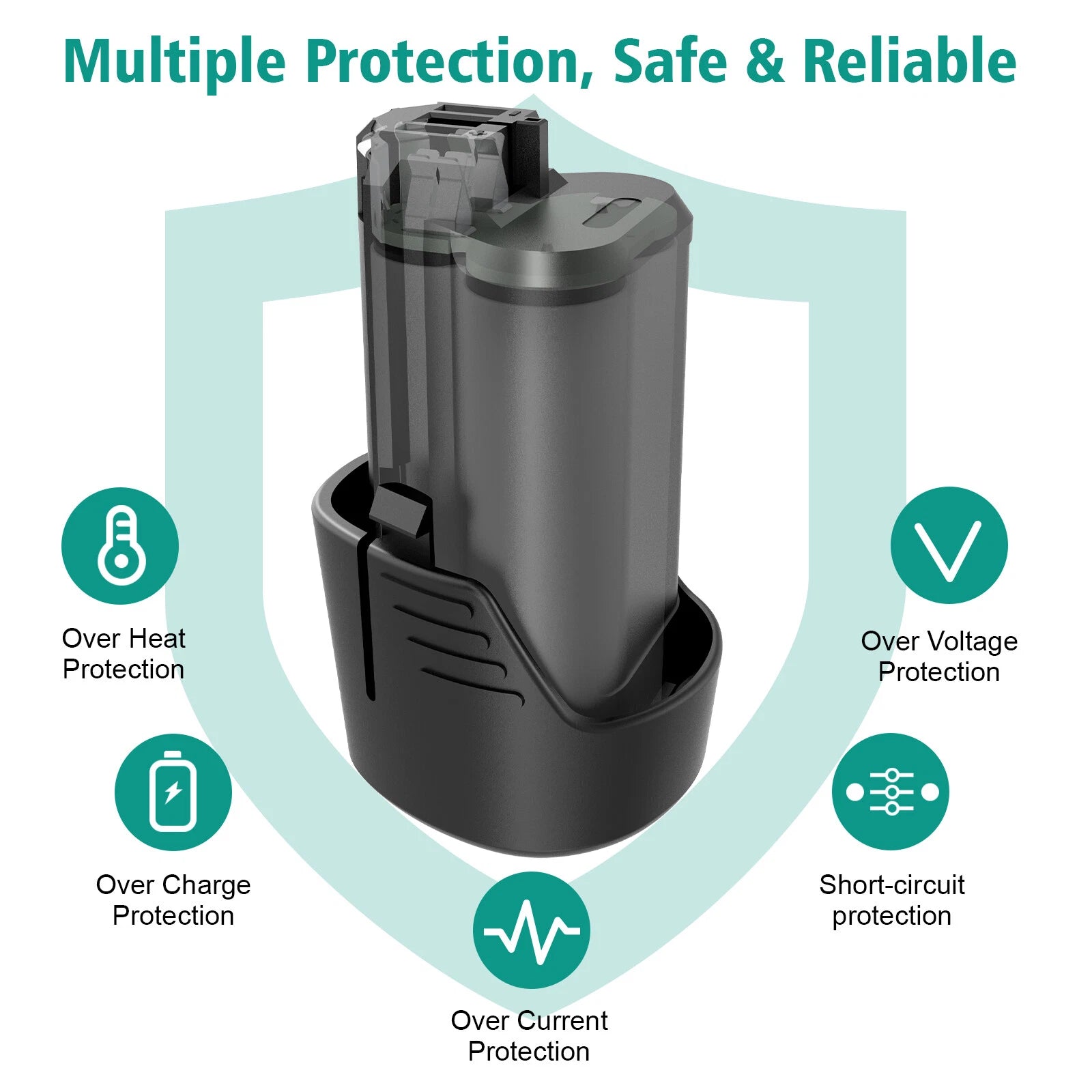 For BOSCH BAT411A 10.8V/12V Max 4.0Ah Lithium-Ion Battery BAT411 BAT413 BAT412A