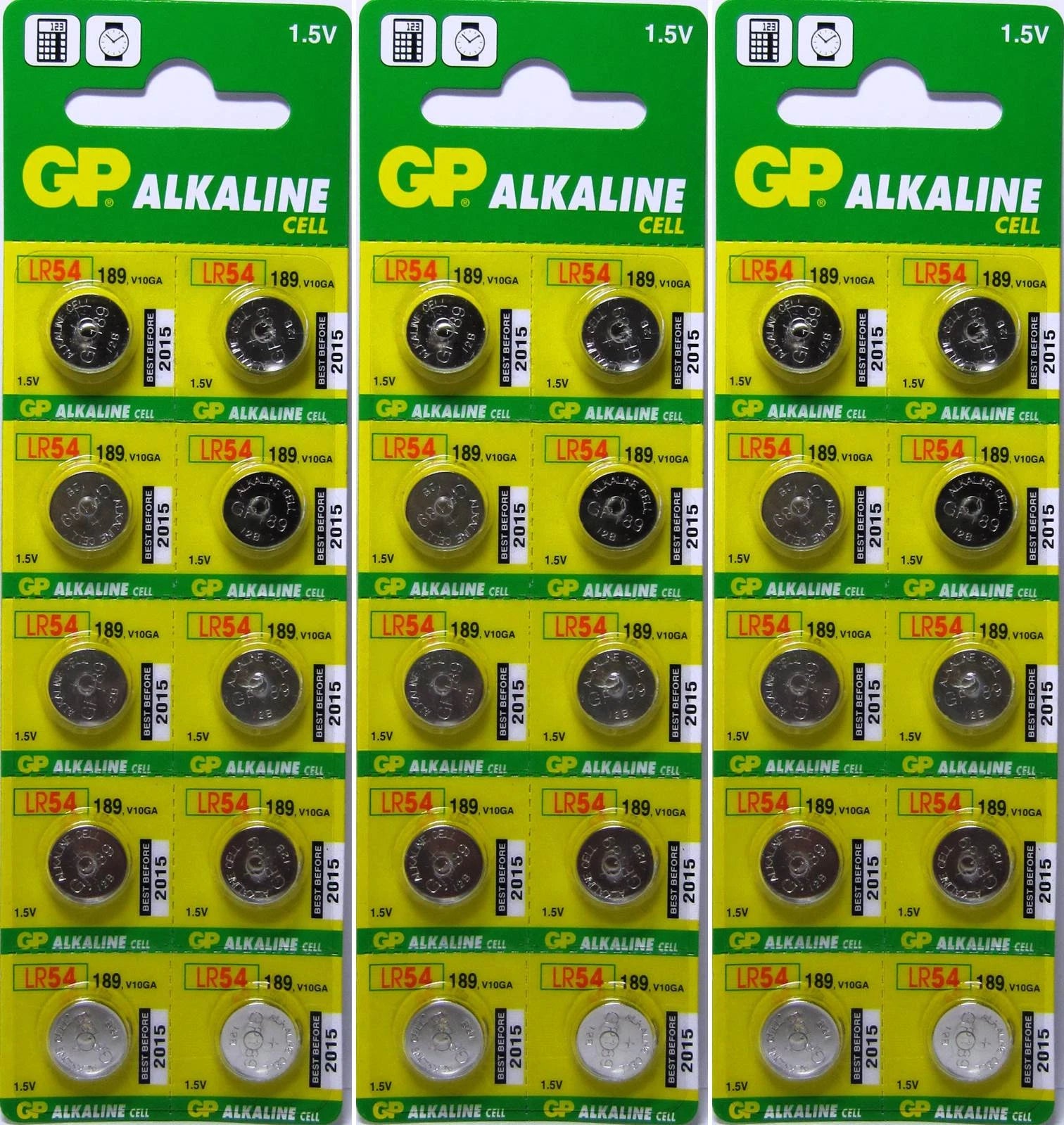 LR54 GP189 LR1130 389 Button Cell 1.5v Alkaline 30 Batteries