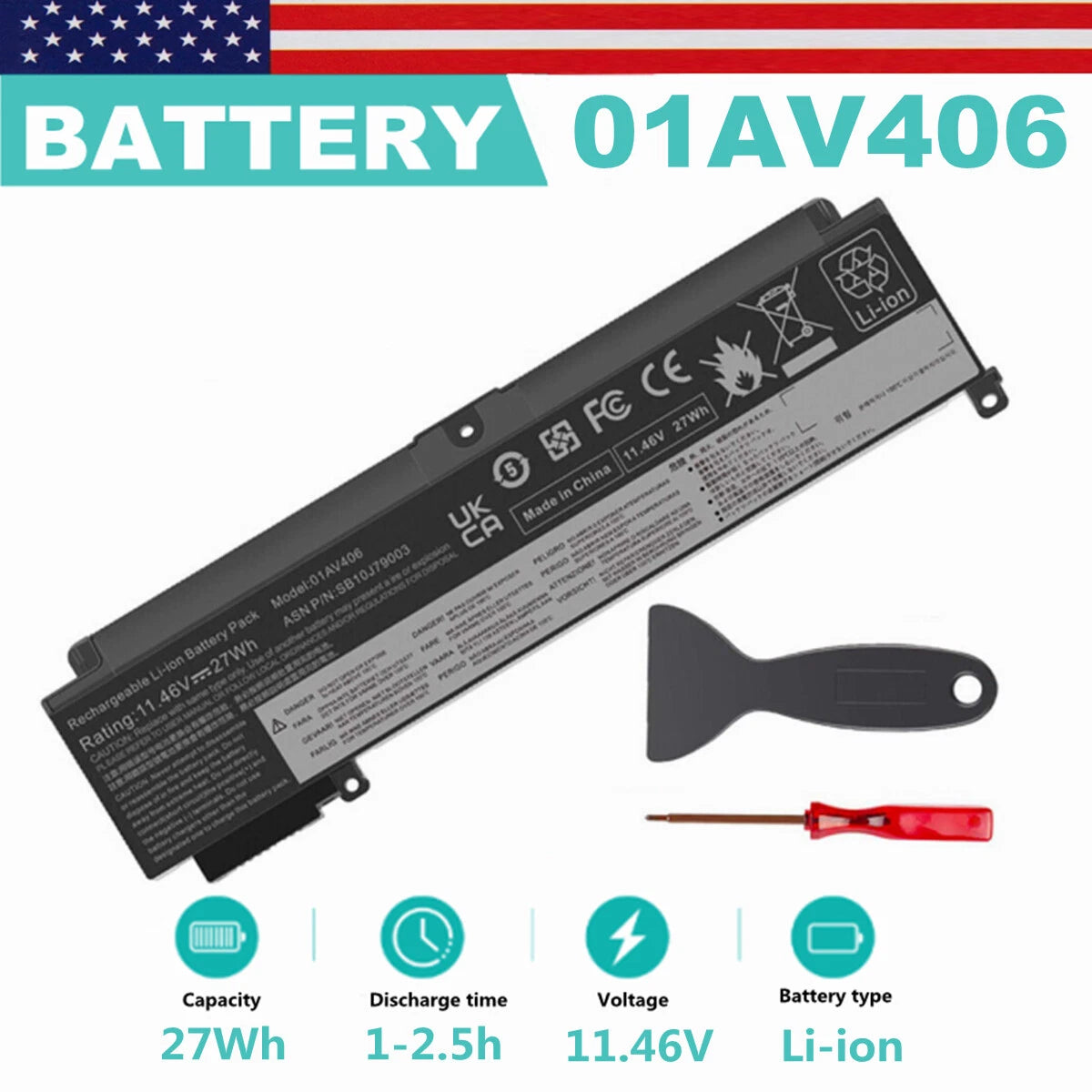 01AV406 Battery For Lenovo T460S T470S 01AV405 01AV407 00HW025 00HW024 00HW038