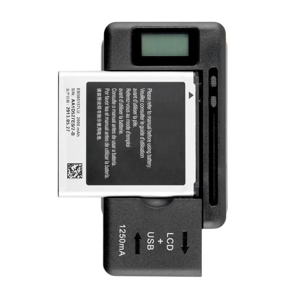Mobile Universal Battery Charger LCD Indicator Screen For Cell Phones 1 USB-Port