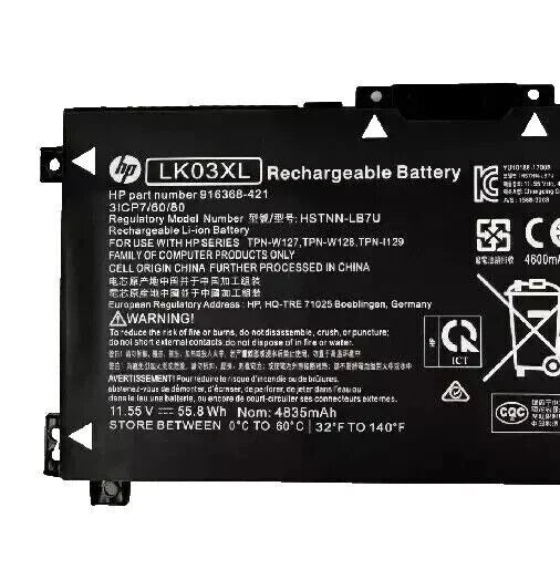 Genuine LK03XL Battery for HP Envy X360 15-bp 15-bq 15-cn 17-ae 17-ce L09281-855