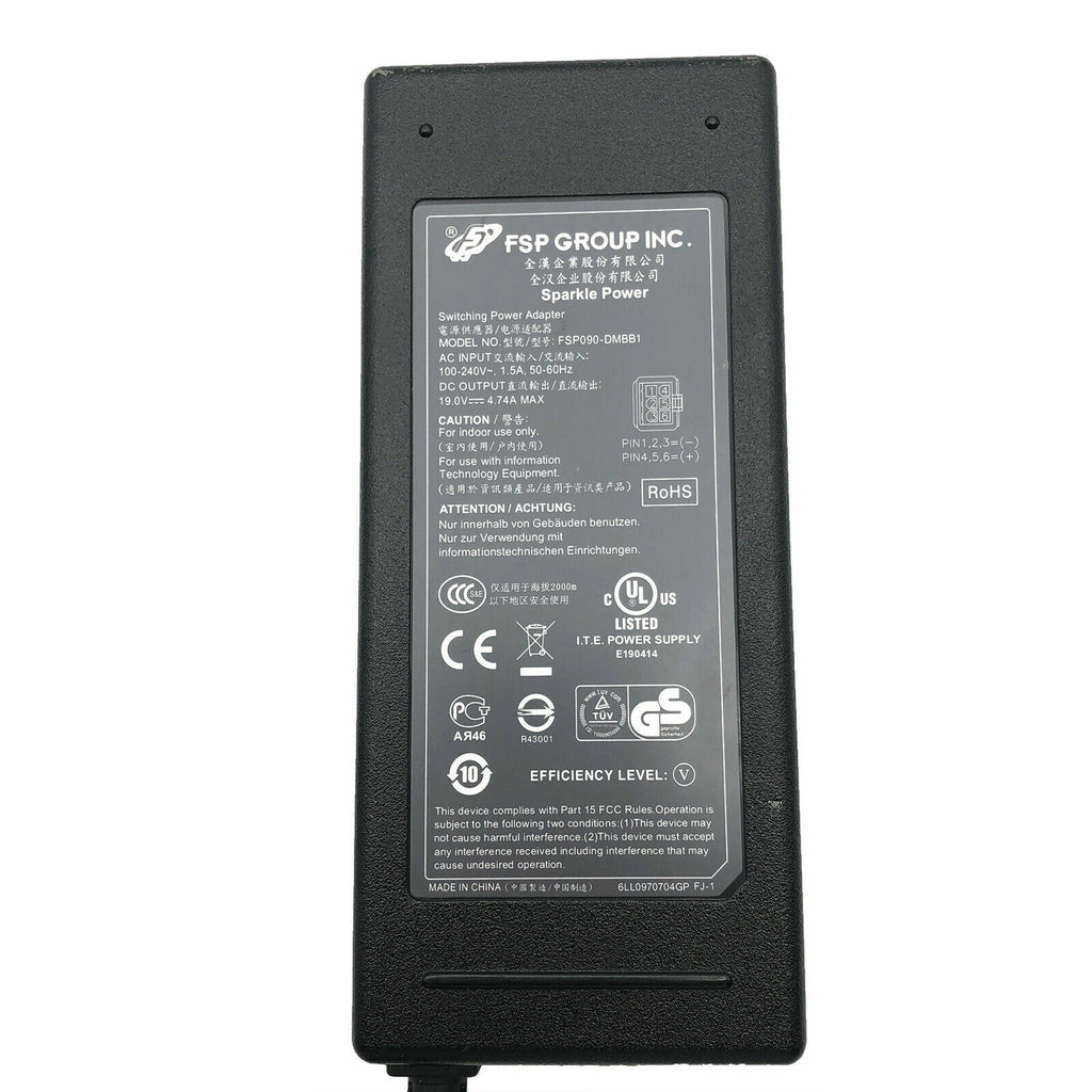 Open Box Genuine FSP 9NA0900540 6-Pin AC/DC Power Adapter 19V 4.74A 90W OEM