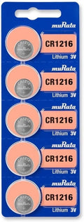 Murata CR1216 Battery 3V Lithium Coin Cell - Replaces Sony CR1216
