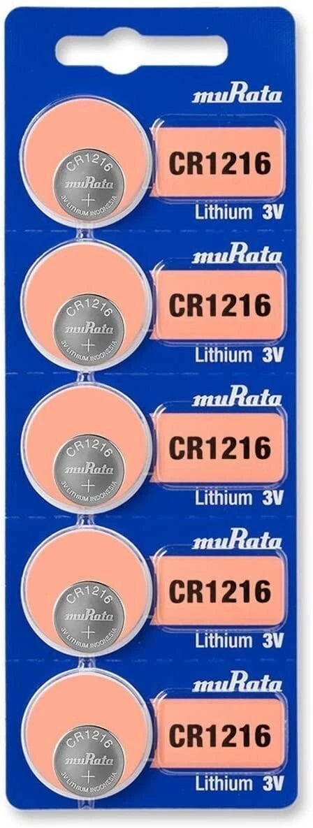 Murata CR1216 Battery 3V Lithium Coin Cell - Replaces Sony CR1216