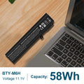 Battery BTY-M6H For MSI GE62 GE63 GE72 GP62 GP72 GL62 GL72 GP63 GE75 Series 51Wh