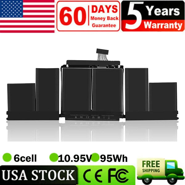 A1417 Battery for MacBook Pro 15 Inch Retina A1398 Only for Mid 2012 Early 2013