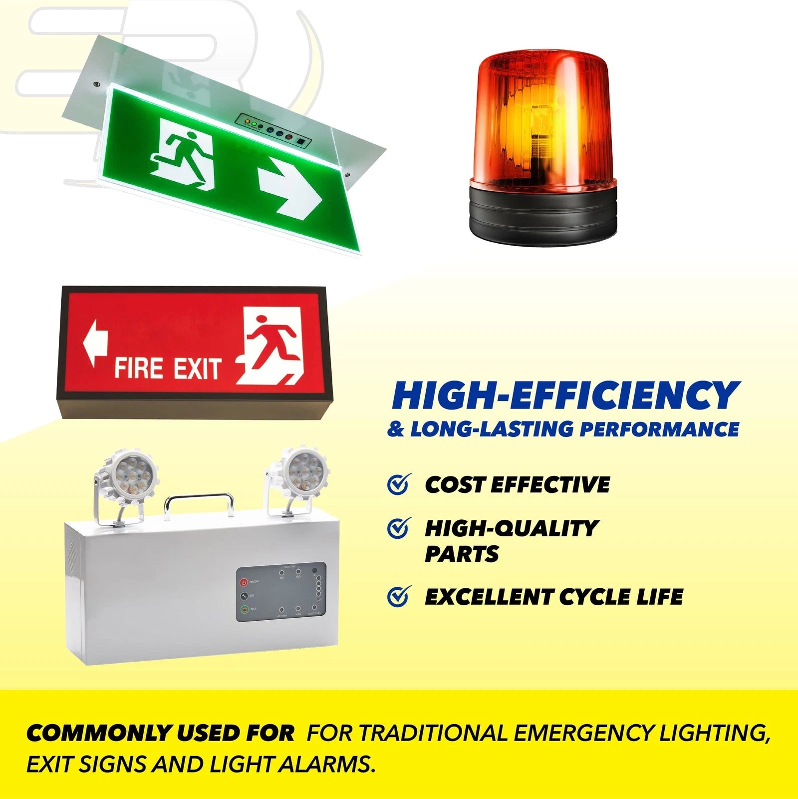 Emergency Lighting Battery Compatible With ANIC1056