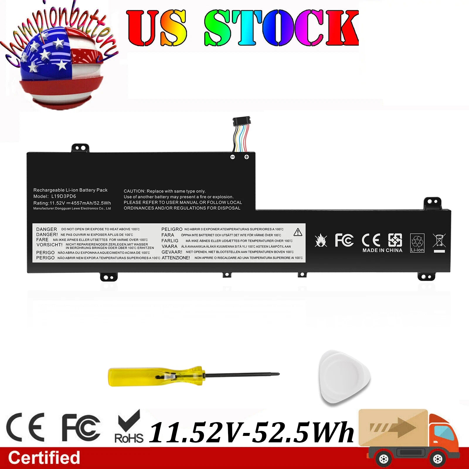 L19L3PD6 L19M3PD6 L19D3PD6 Battery for Lenovo Flex 5-14ARE05 5-15IIL05 5-14IIL05