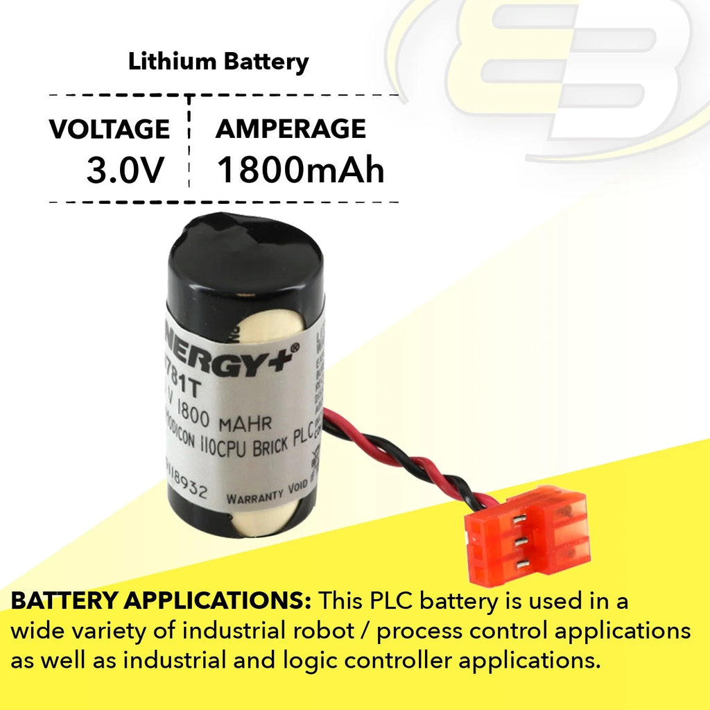 Computer Backup Battery For Modicon 110CPU BRICK SERIES, 110XCP9800, 110XCP98000