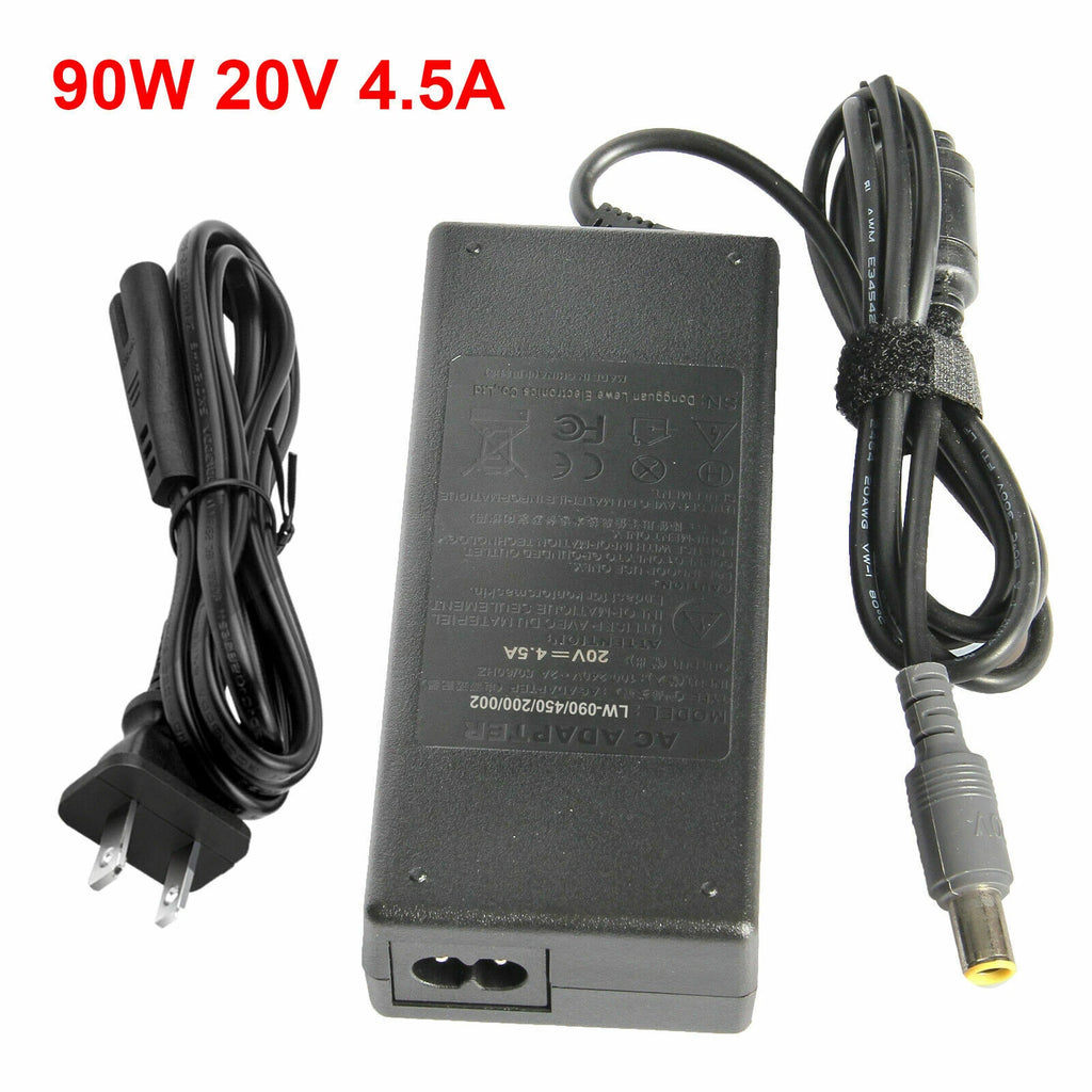 90W power charger AC Adapter for IBM Lenovo ThinkPad T400 T410 T60 R61 + cord US