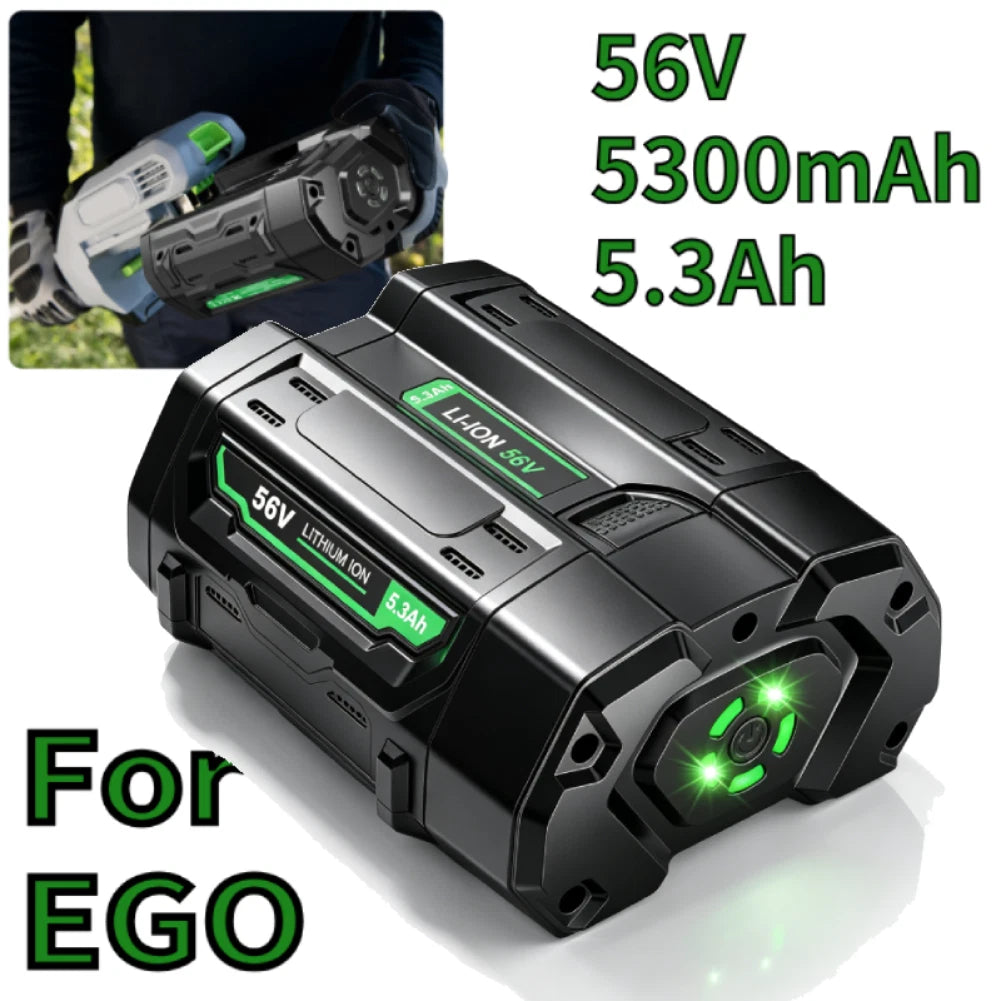 56V 5.3Ah Lithium-ion Battery For EGO BA5600T BA4200T BA2800 BA1400T CH2100 NEW