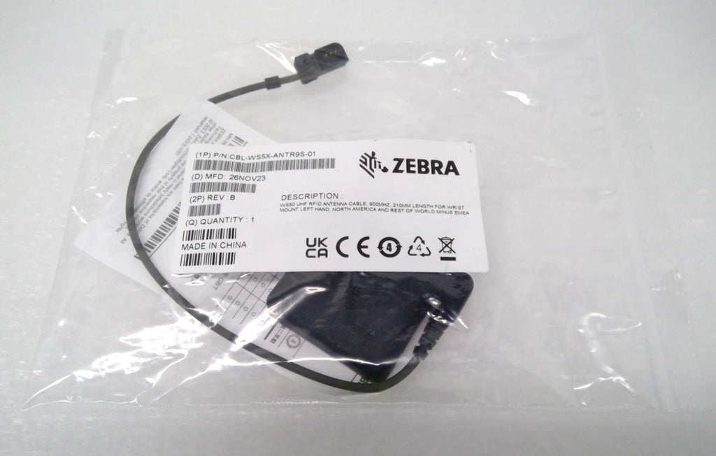 NEW Genuine Zebra CBL-WS5X-ANTR9S-01 WS501 UHF RFID External Antenna Cable 210mm
