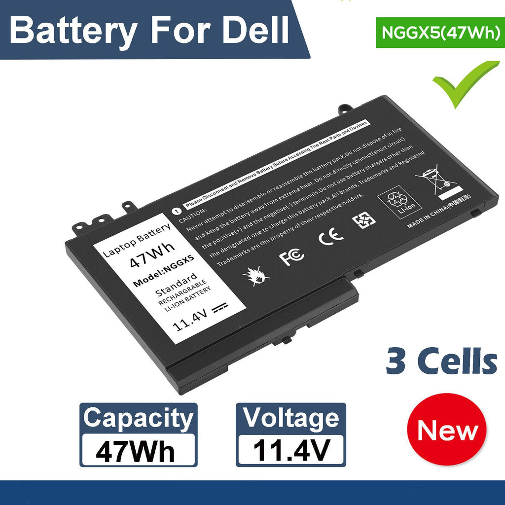 ??LOT NGGX5 Battery For Dell Latitude 14 E5470 5470 15 E5570 5570 P48F Serie 47W