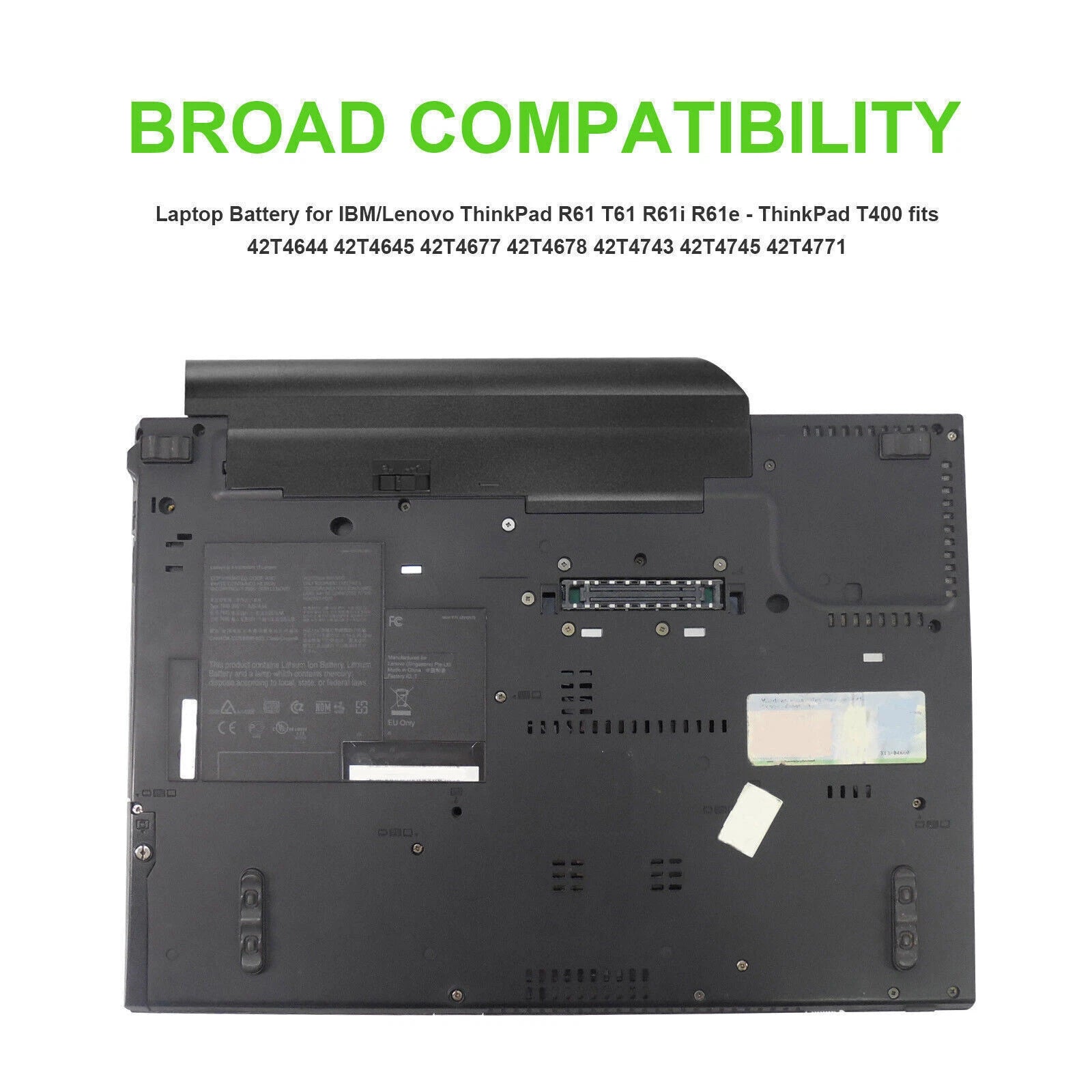 ?Laptop Battery for Lenovo ThinkPad T61 R61 T400 R400 T61P 14.1 Inch Widescreen