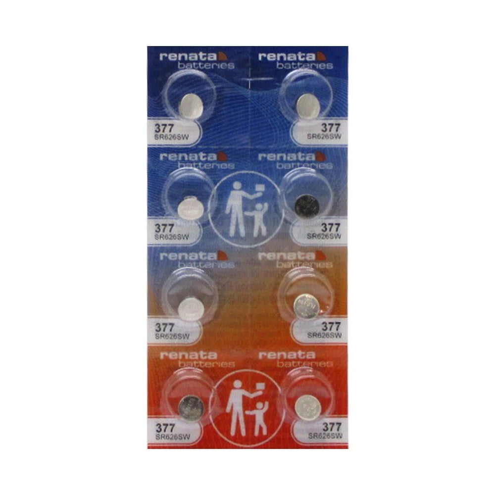 8 Renata 377 / 376 SR626SW Swiss Made Batteries