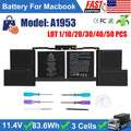 ?LOT A1953 Battery for Apple MacBook Pro 15'' A1990 Mid 2018 2019 020-02391 NEW
