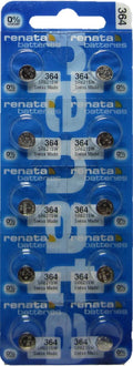 Renata Silver Oxide 364 Button cell battery 10Pk