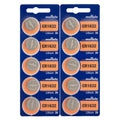 10 Authentic Murata ECR1632 1632 Lithium 3v Batteries CR1632 - Replaces Sony