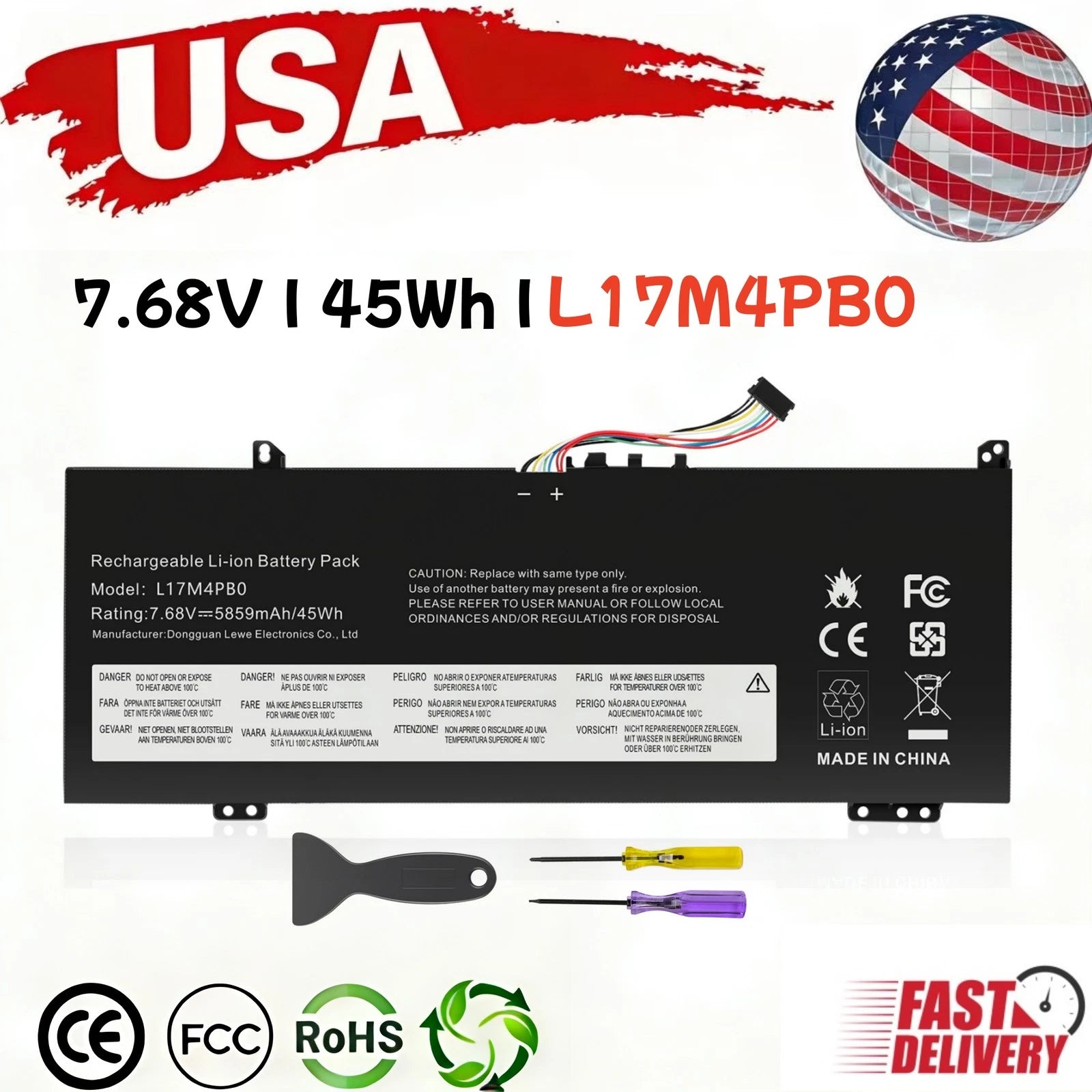 L17C4PB0 L17M4PB0 Battery For Lenovo Yoga 530-14ARR 530-14IKB Flex 6-14IKB