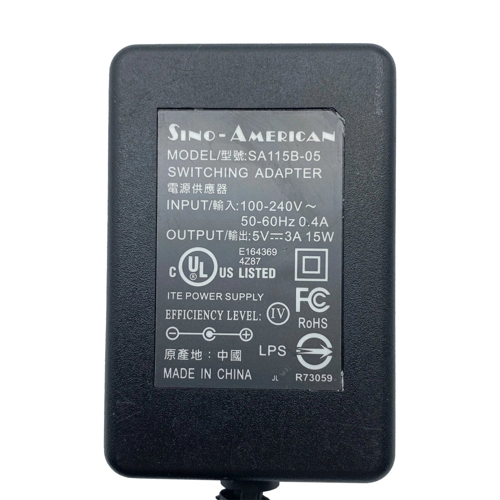 NEW Genuine AC Switching Power Supply Adapter Sino-American SA115B-05 5V 3A