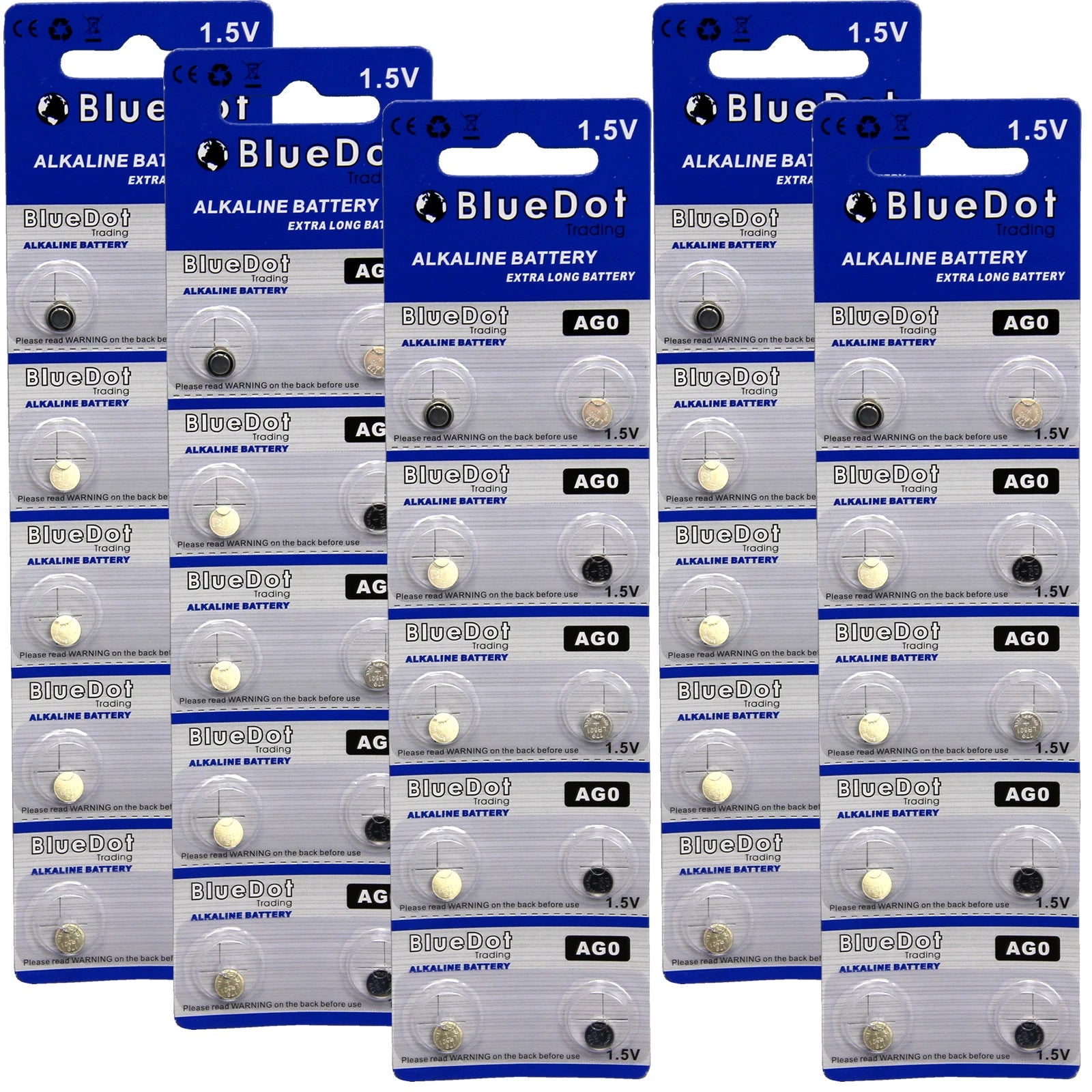 50 pcs AG0 LR512 LR63 AGOW 379 D379 618 Alkaline Button Cell Battery USSELLER