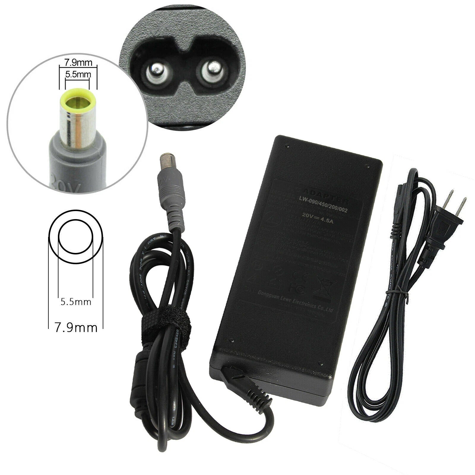 65W/90W Charger For Lenovo ThinkPad T530 T430 T520 T420s T420 AC Power Adapter