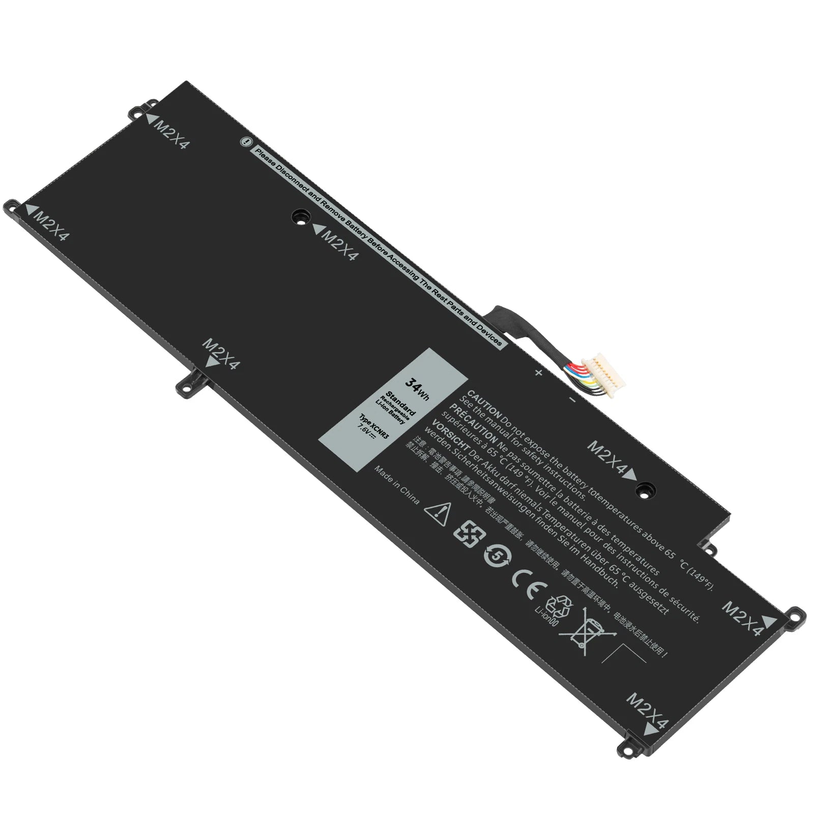 P63NY Battery For Dell Latitude XPS 13 7370 7370 N3KPR 4H34M 04H34M XCNR3