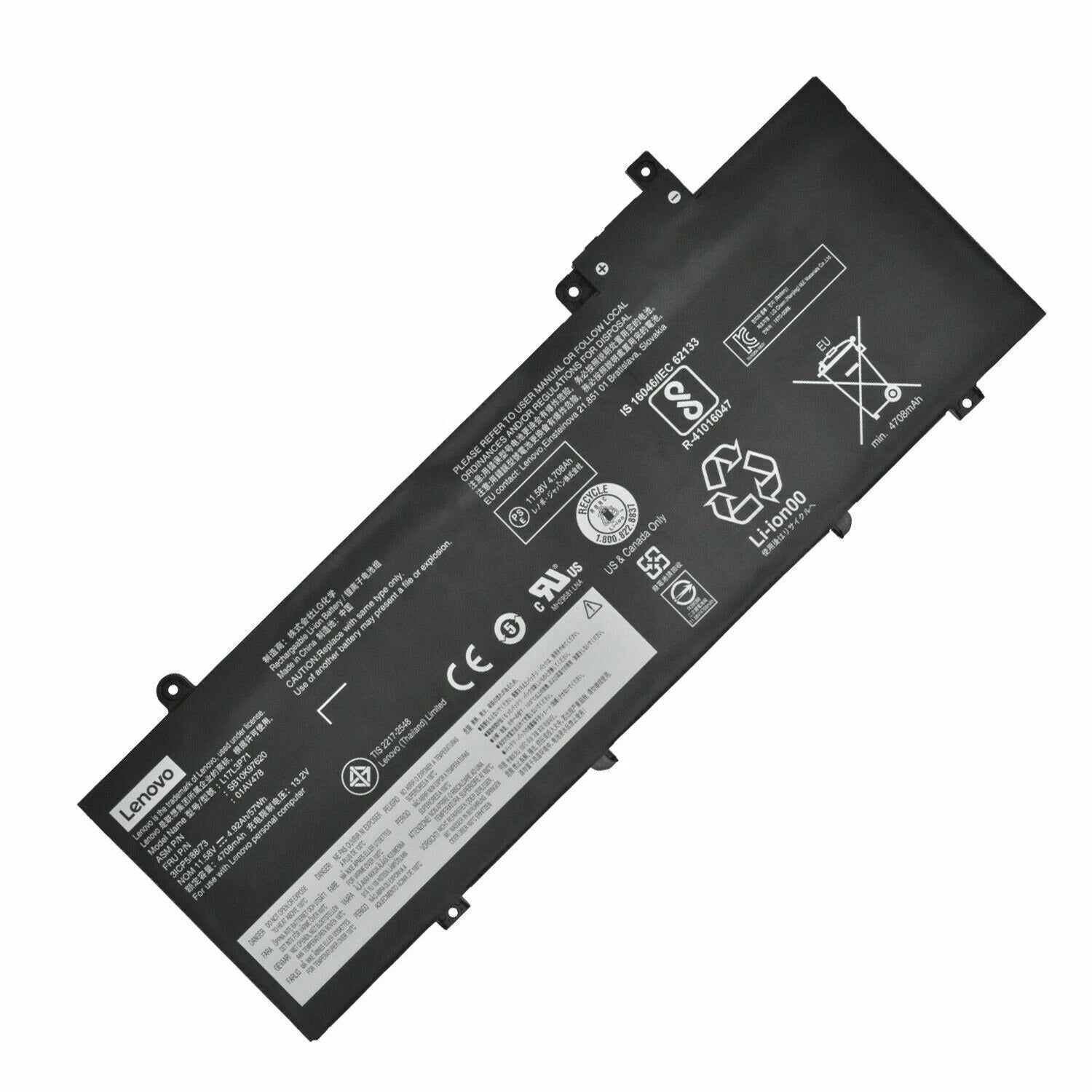 Genuine L17L3P71 01AV478 Battery For Lenovo ThinkPad T480S SB10K97620 L17M3P71