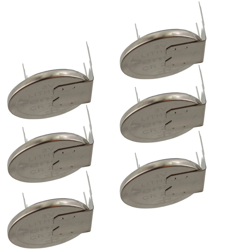 6x CR2025RH-MFR 3V Lithium Coin Battery 3-PIN HORZ for System BIOS PCB