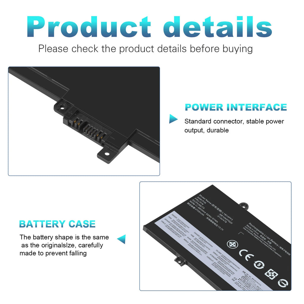 01AV478 01AV480 L17L3P71 L17M3P71 Battery For Lenovo ThinkPad T480s New