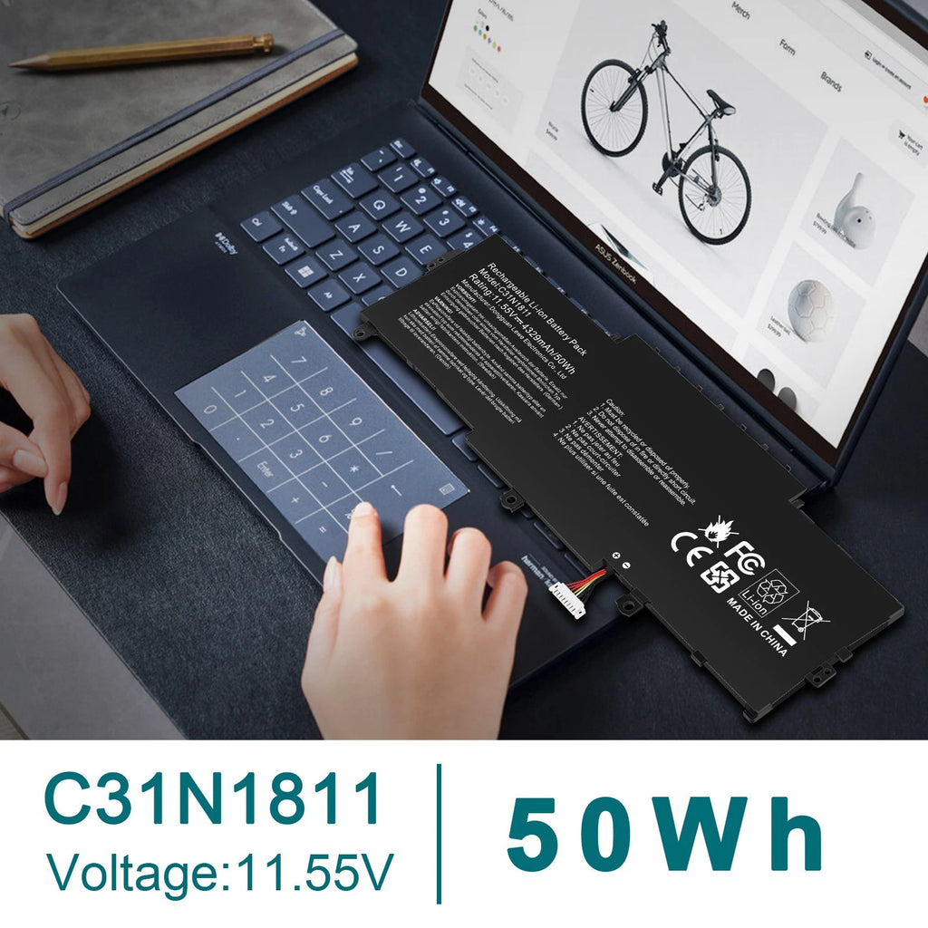 C31N1811 Battery For Asus ZenBook14 UX433 UX433FA UX433FN RX433F RX433FA Replace