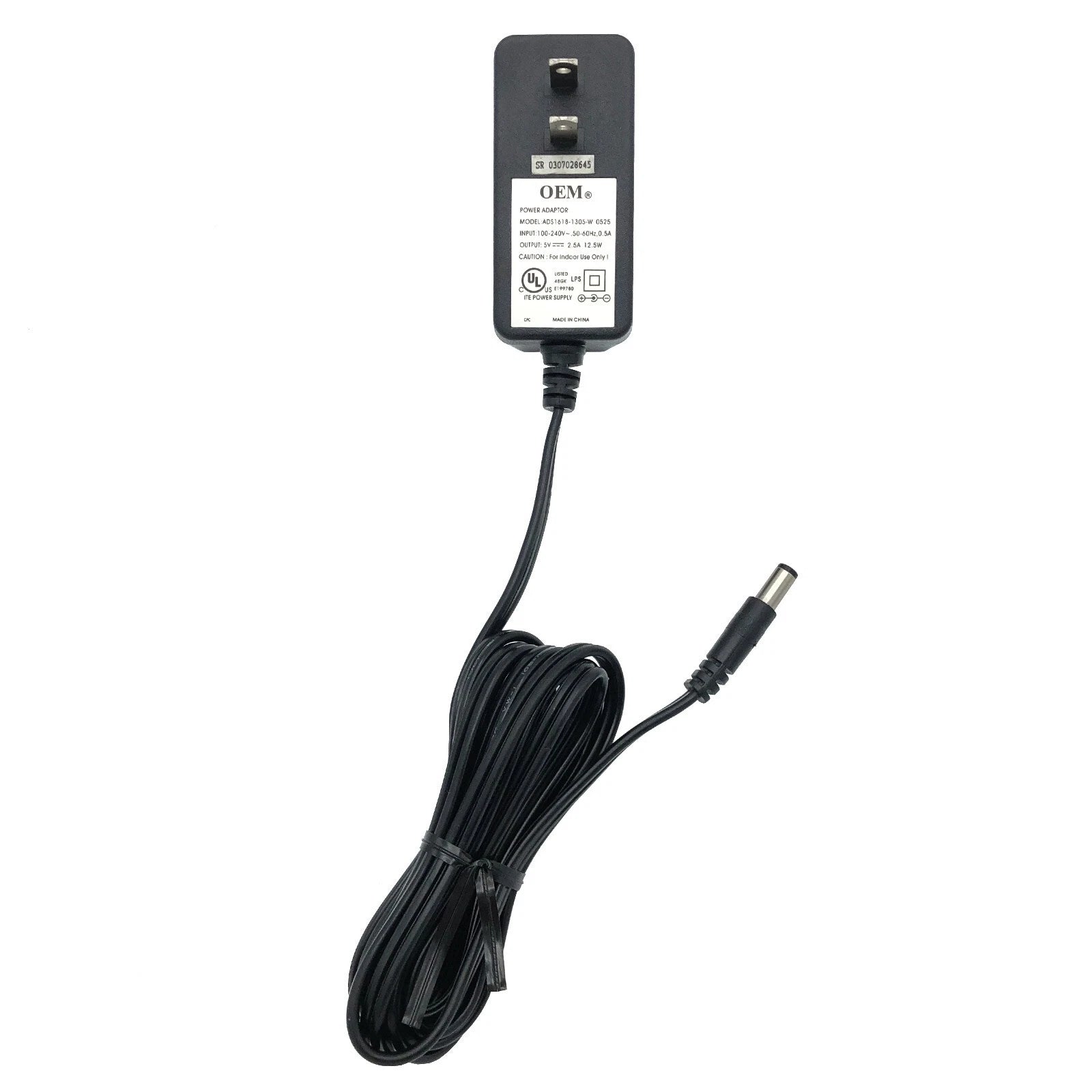 NEW Genuine OEM ADS1618-1305-W 0525 Wall Power Supply AC/DC Adapter 5V 2.5A