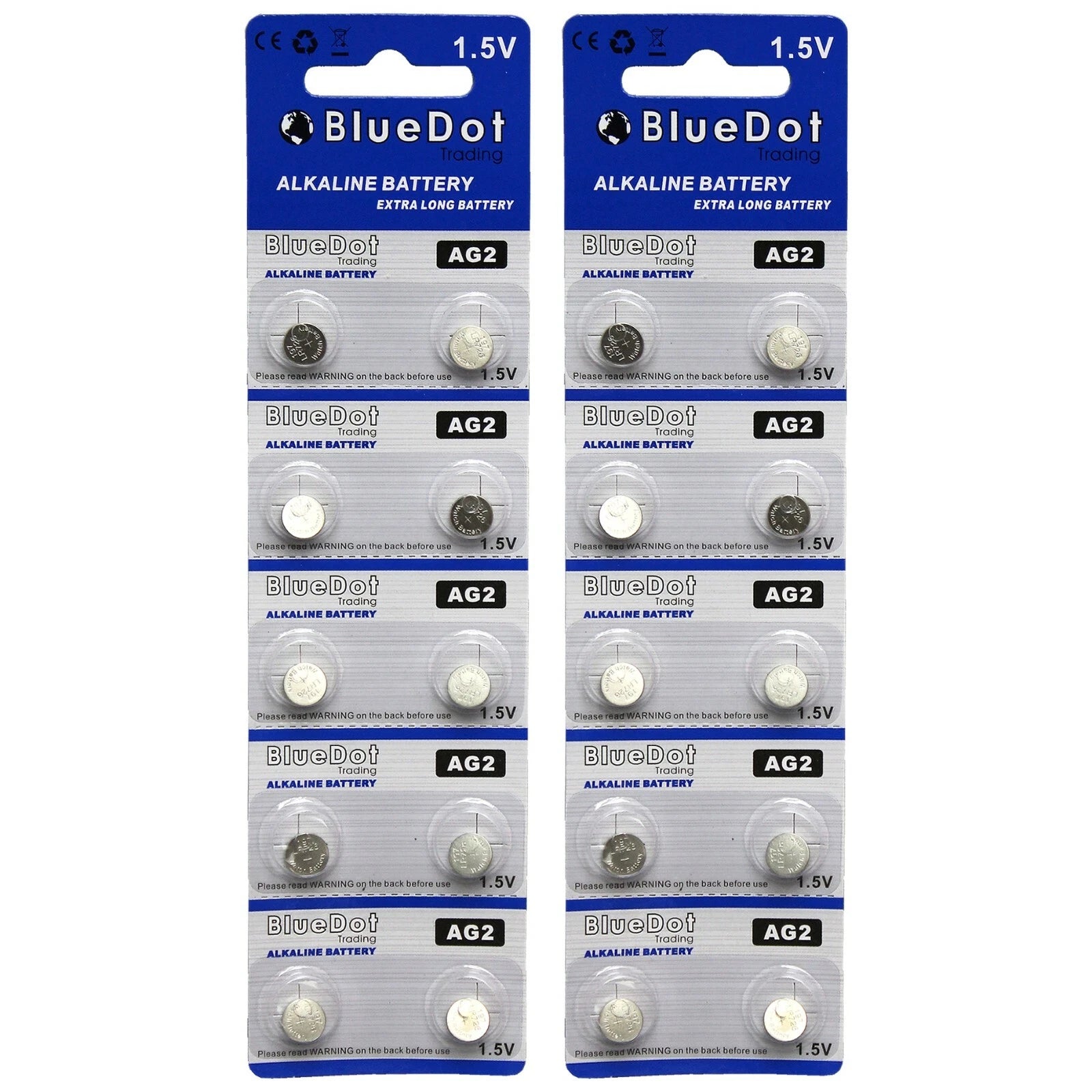 20 x BlueDot AG2 396A LR726 SR726SW CX59 LR59 SR59 397 Alkaline Watch Battery US