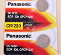 2 x New carded CR1220 3 volt lithium watch remote battery Exp 12/2033